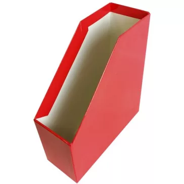   Irattartó papucs FORTUNA Elegant 90 mm karton fóliás piros
