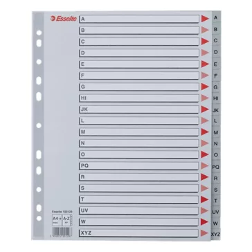 Regiszter ESSELTE A/4 műanyag maxi A-Z