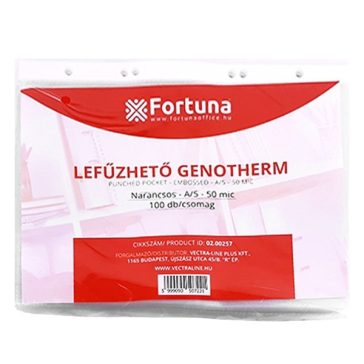  Lefűzhető genotherm VECTRALINE A/5 50 mikron narancsos 100 darabos