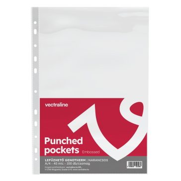   Lefűzhető genotherm VECTRALINE A/4 40 mikron narancsos 100 darabos