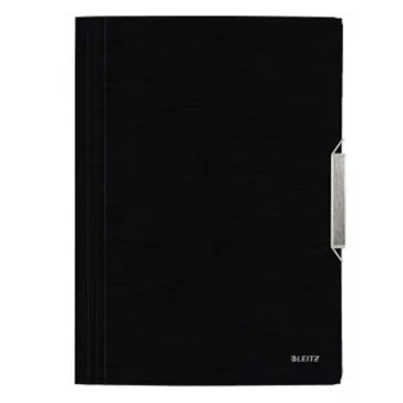 Gumis mappa LEITZ Style A/4 műanyag szaténfekete