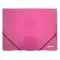 Gumis mappa E-COLLECTION A/4 műanyag pink
