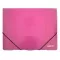 Gumis mappa ELECTRA A/4 műanyag pink