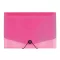 Harmónika mappa OPALINE A/4 13 részes gumis pink