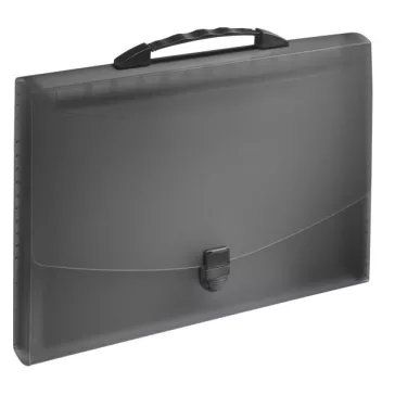   Irattartó táska ESSELTE Vivida PP 12 rekeszes harmónikás A/4 fekete