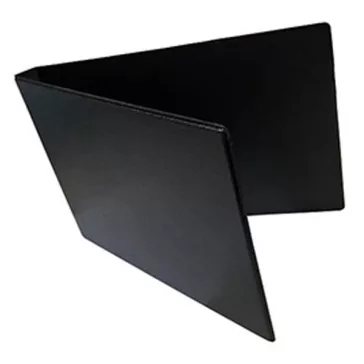 Mappa villámzáras A/5 PVC fekvő fekete