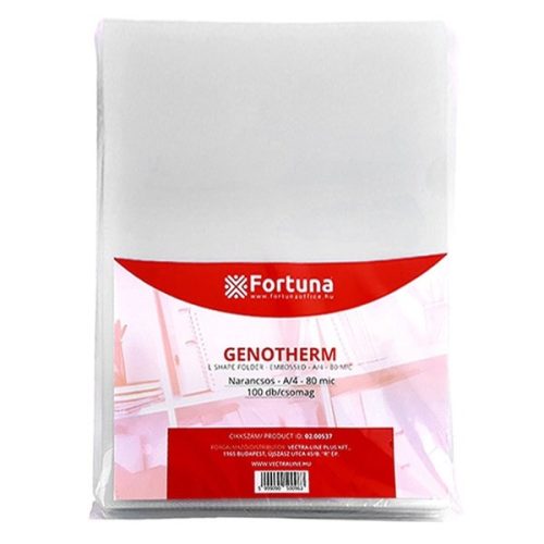 Genotherm "L" FORTUNA A/4 80 mikron narancsos 100 darabos