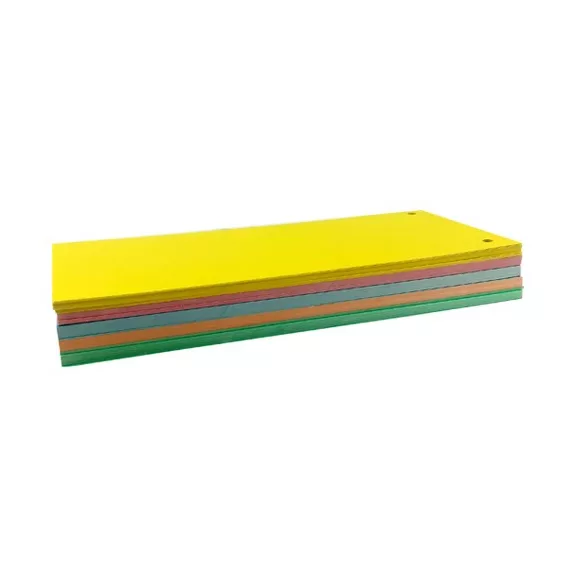 Elválasztócsík FORTUNA 105x235mm karton vegyes színekben 5x20 darabos