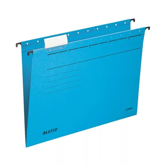 Függőmappa LEITZ Alpha Standard A/4 karton kék 25 darabos
