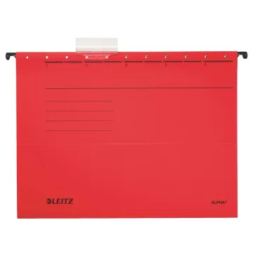   Függőmappa LEITZ Alpha Standard A/4 karton piros 25 darabos