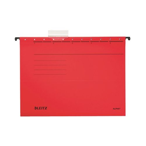Függőmappa LEITZ Alpha Standard A/4 karton piros 25 darabos
