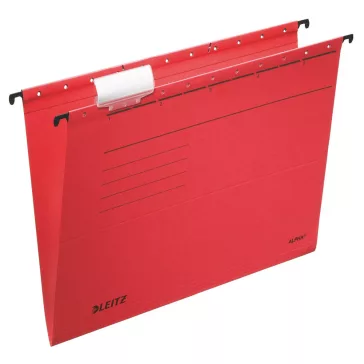   Függőmappa LEITZ Alpha Standard A/4 karton piros 25 darabos