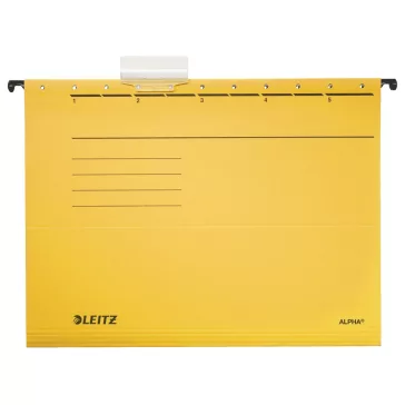   Függőmappa LEITZ Alpha Standard A/4 karton sárga 25 darabos