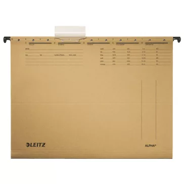   Függőmappa LEITZ Alpha Standard A/4 karton natúr 25 darabos