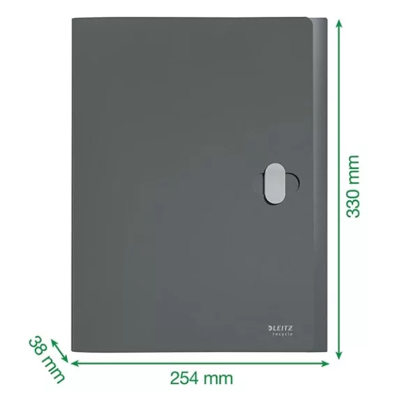 Iratvédő mappa LEITZ Recycle Jumbo A/4 38mm PP zöld