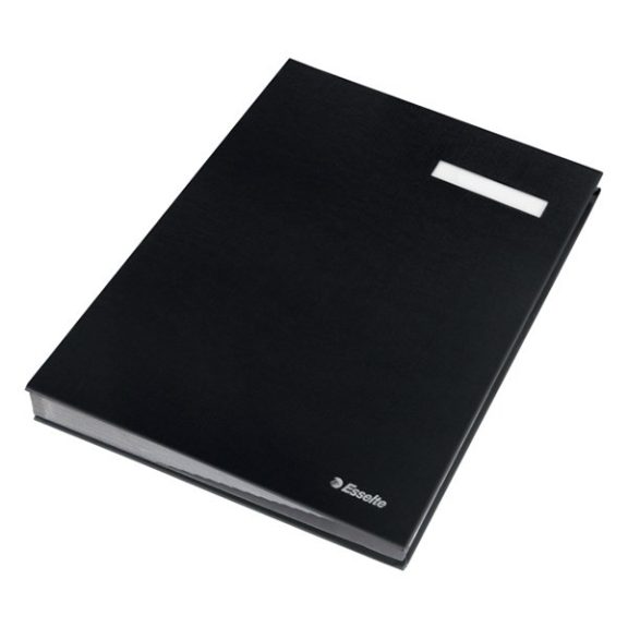 Aláírandókönyv ESSELTE A/4 karton 20 részes fekete
