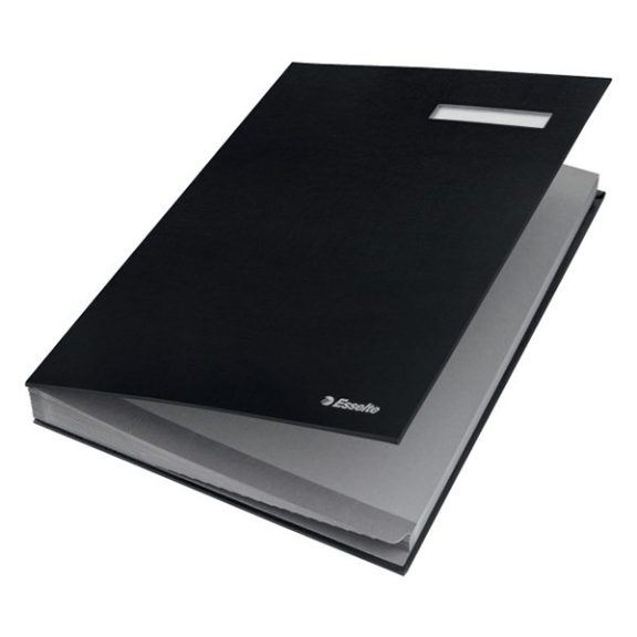 Aláírandókönyv ESSELTE A/4 karton 20 részes fekete