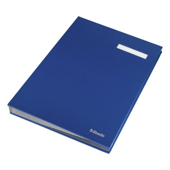 Aláírandókönyv ESSELTE A/4 karton 20 részes kék