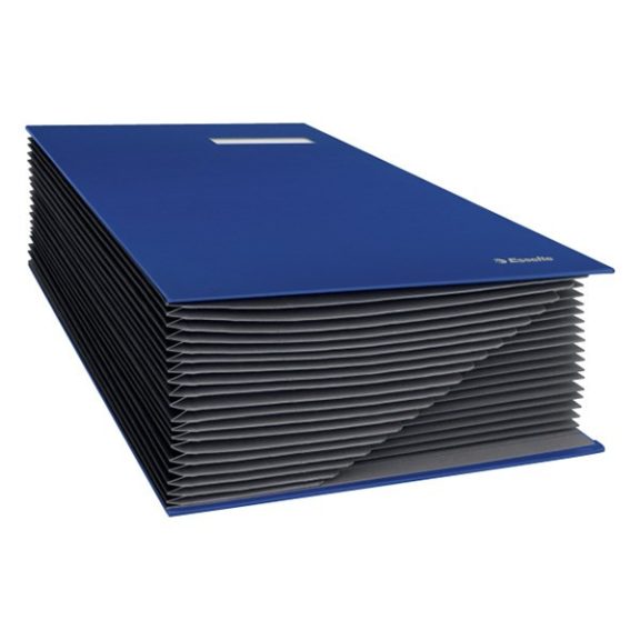 Aláírandókönyv ESSELTE A/4 karton 20 részes kék