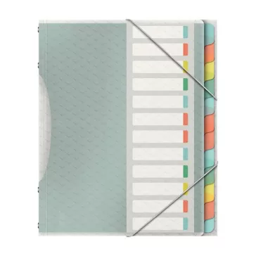 Előrendező ESSELTE Colour Breeze A/4 PP 12 részes