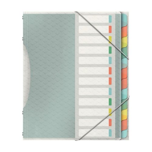 Előrendező ESSELTE Colour Breeze A/4 PP 12 részes