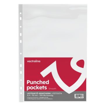   Lefűzhető genotherm VECTRALINE A/4 90 mikron víztiszta 100 darabos