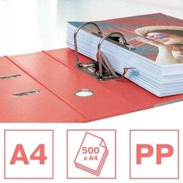   Iratrendező ESSELTE Colour Breeze Standard A/4 75 mm élvédős korall
