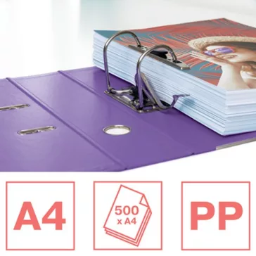   Iratrendező ESSELTE Colour Breeze Standard A/4 75 mm élvédős levendula