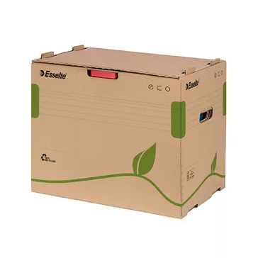   Archiváló konténer iratrendezőnek ESSELTE Eco 427x343x305 mm előre nyíló tetővel barna