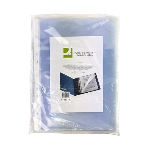 Lefűzhető genotherm A/4 80 mikron felül és oldalt nyitott víztiszta 25 darabos