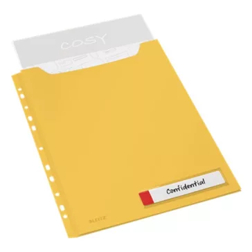   Lefűzhető genotherm LEITZ Cosy Privacy Jumbo A/4 200 mikron melegsárga 3 darabos