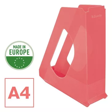   Irattartó papucs ESSELTE Colour Breeze 68 mm műanyag áttetsző korall
