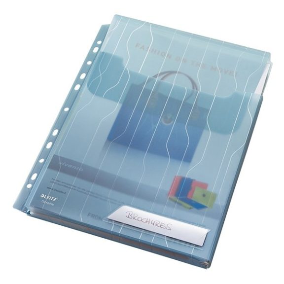 Lefűzhető genotherm LEITZ CombiFile Jumbo A/4 200 mikron füles kék 3 darabos