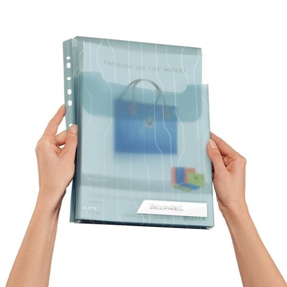 Lefűzhető genotherm LEITZ CombiFile Jumbo A/4 200 mikron füles kék 3 darabos