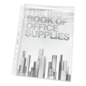   Lefűzhető genotherm LEITZ Jumbo A/4 180 mikron behajtható füllel víztiszta 5 darabos