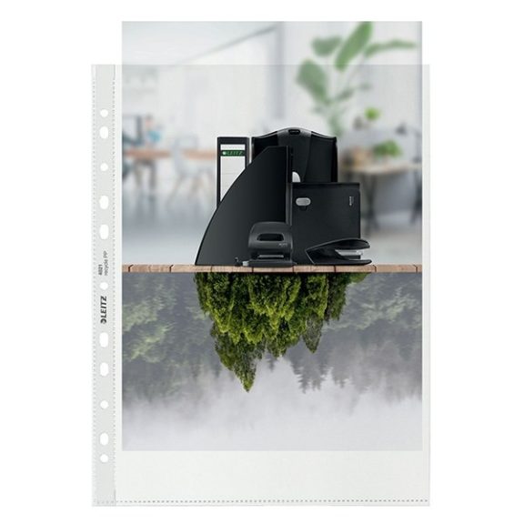 Lefűzhető genotherm LEITZ Recycle A/4 maxi 100 mikron narancsos 25 darabos