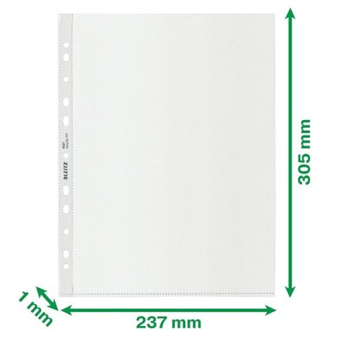 Lefűzhető genotherm LEITZ Recycle A/4 maxi 100 mikron narancsos 25 darabos