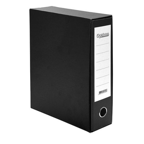 Iratrendező tokos OPTIMA A/4 80mm fekete