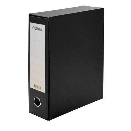 Iratrendező tokos OPTIMA A/4 80mm fekete
