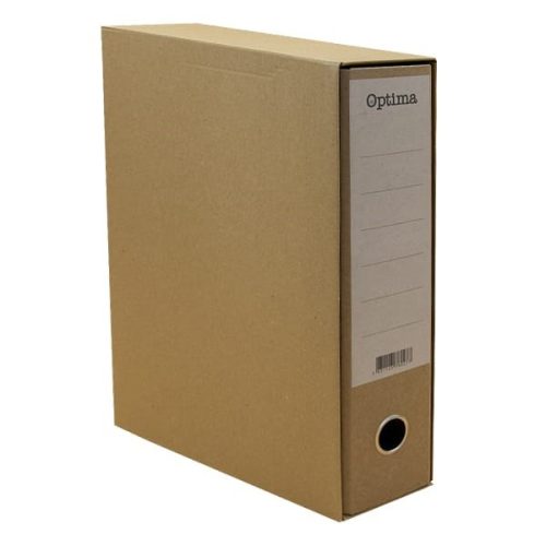 Iratrendező tokos OPTIMA A/4 80mm natúr