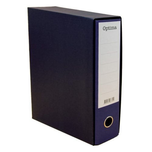 Iratrendező tokos OPTIMA A/4 80mm indigókék