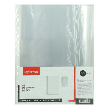   Lefűzhető genotherm OPTIMA A/4 90 mikron víztiszta 10 darabos