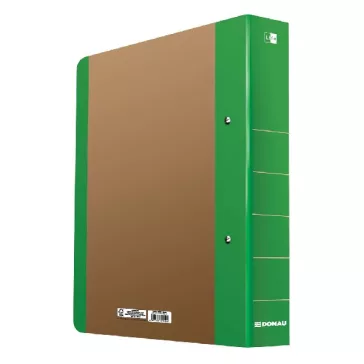   Gyűrűskönyv DONAU Life A/4 50 mm 2 gyűrű karton neon zöld-barna