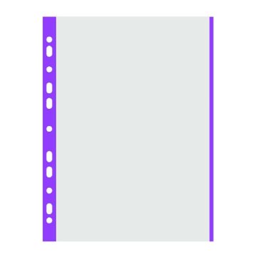   Lefűzhető genotherm DONAU A/4 40 mikron víztiszta lila szélű 100 darabos