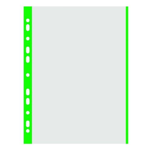 Lefűzhető genotherm DONAU A/4 40 mikron víztiszta zöld szélű 100 darabos