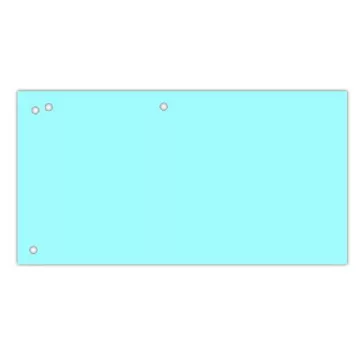 Elválasztócsík DONAU 105x235 mm karton kék 100 darabos