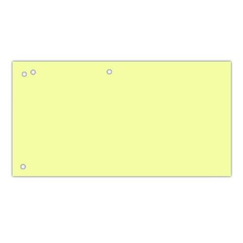 Elválasztócsík DONAU 105x235 mm karton sárga 100 darabos