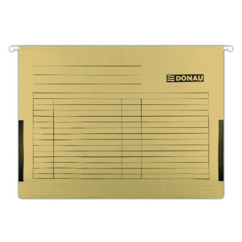 Függőmappa oldalvédelemmel DONAU A/4 karton barna 25 darabos