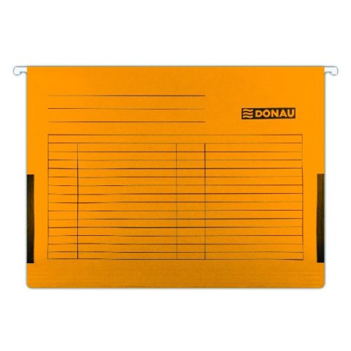 Függőmappa oldalvédelemmel DONAU A/4 karton narancssárga 25 darabos
