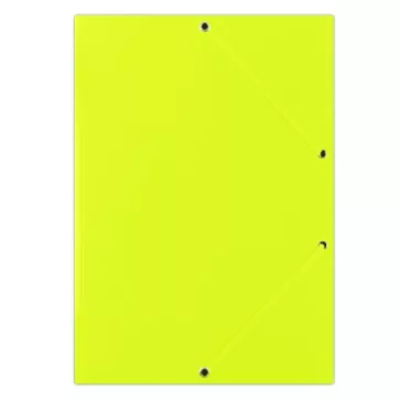 Gumis mappa DONAU A/4 karton sárga